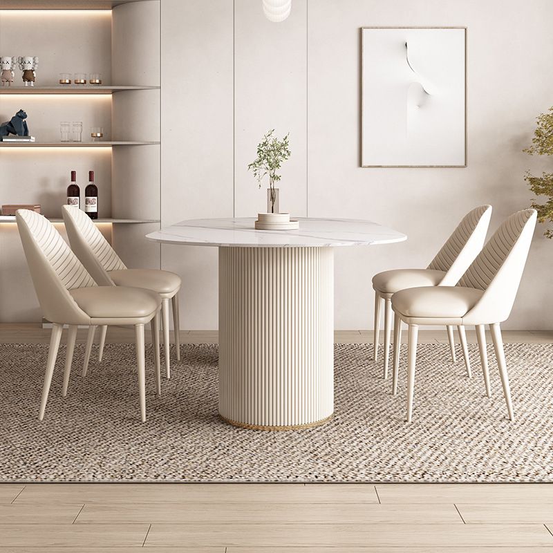 1/4/5/7 Pcs Dining Table Furniture Sintered Stone Dining Table Set Clearhalo 'Dining Room Sets' 'Dining Tables & Seating' 'dining_room_set' 'furn' 'furn_dining_room_set' 'Furniture' 'furniture_dining_room_set' 'Kitchen & Dining Furniture' 1200x1200_1b20c147-b5fb-4556-8996-fe7b2dd2bd0f