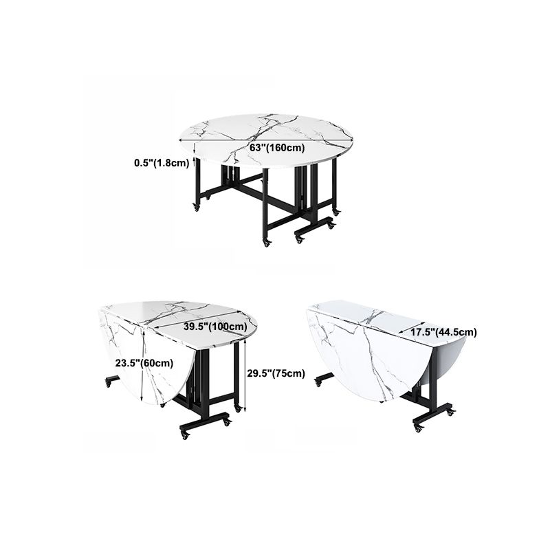 Modern Tripod Base Dinette Table Chipboard Folding Table Home Furniture (only Table) Clearhalo 'Dining Tables & Seating' 'Dining Tables' 'dining_table' 'furn' 'furn_dining_table' 'Furniture' 'furniture_dining_table' 'Kitchen & Dining Furniture' 'kitchen' 'kitchen_dining_table' 1200x1200_1b21a54a-a27a-4c0f-9e6e-9aa3e853a13c