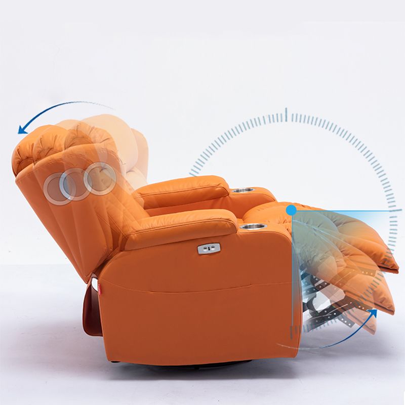 Modern Fux Leather Club Club Recliner Massage Home Theater Recliner