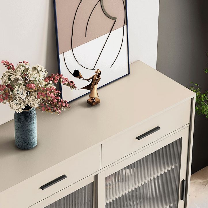Credenza moderna in legno porta scorrevole in legno di vetro con spazio per la sala da pranzo