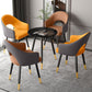 Home Scandinavian Arm Chair Upholstered Open Back Metal Dining Room Chair Clearhalo ' kitchen&dining_furn' 'Dining Chairs' 'Dining Tables & Seating' 'dining_chair' 'furn' 'furn_dining_chair' 'Furniture' 'furniture_dining_chair' 'Kitchen & Dining Furniture' 'kitchen' 1200x1200_1b277b78-89d9-4365-8417-a5520f2ef819