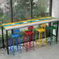 Modern 1/5 Pieces Bar Table Set Rectangle Wood Counter Table with High Stools for Cafe Clearhalo 'Bar Furniture' 'furn' 'furn_home_bar_bar_sets' 'Furniture' 'Home Bars & Bar Sets' 'home_bar_bar_sets' 'Kitchen & Dining Furniture' 1200x1200_1b278e47-17ea-4b4d-8e63-87c4ff35e74b