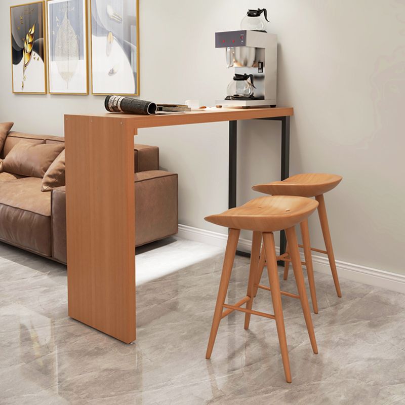 Juego de mesa rectangular para Bar y Pub, mesa de Bar de madera maciza de 1/3 Uds. Y taburetes sin respaldo