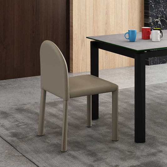 Contemporary Style Dining Chair Kitchen Armless Side Chair with Metal Legs Clearhalo ' kitchen&dining_furn' 'Dining Chairs' 'Dining Tables & Seating' 'dining_chair' 'furn' 'furn_dining_chair' 'Furniture' 'furniture_dining_chair' 'Kitchen & Dining Furniture' 'kitchen' 1200x1200_1b2918a4-7350-4b7b-a953-e6ec1afbca7d