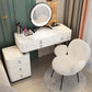 Solid Wood Makeup Counter Adjustable Mirror Vanity Dressing Table with Drawer