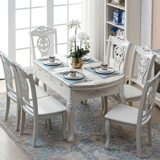 Victorian Dining Room Set Standard Height with Rectangle Top 4 Legs Base Dining Furniture Clearhalo 'Dining Room Sets' 'Dining Tables & Seating' 'dining_room_set' 'furn' 'furn_dining_room_set' 'Furniture' 'furniture_dining_room_set' 'Kitchen & Dining Furniture' 'kitchen&dining_furn' 'kitchen' 1200x1200_1b2abfcf-0de9-4e02-9806-6ce44d0f3c0e