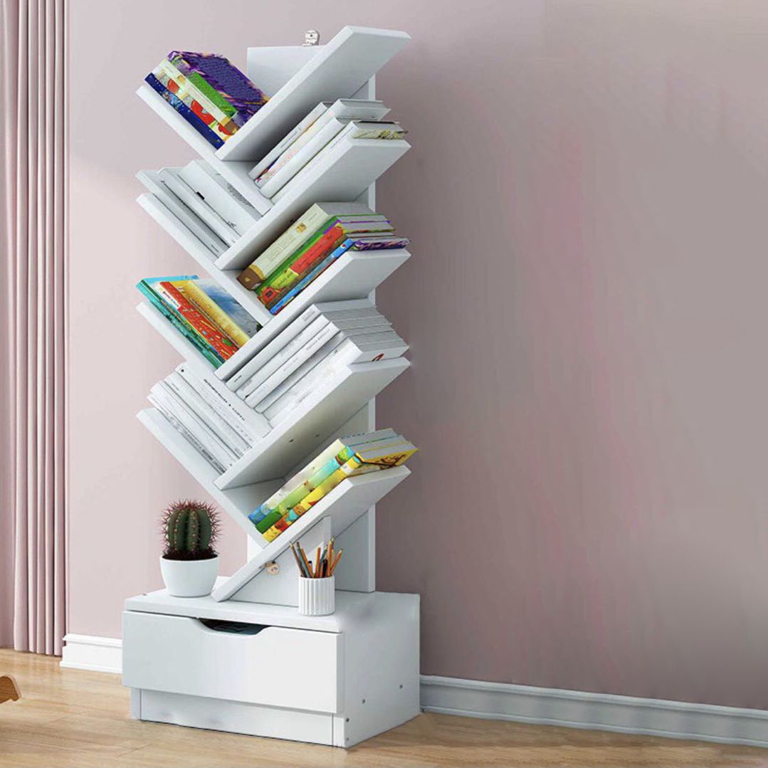 7.87"W Bookshelf Closed Back Contemporary Style Bookcase for Office Home Clearhalo 'Bookcases' 'furn' 'furn_bookcases' 'Furniture' 'Office Furniture' 1200x1200_1b2b5e5a-211a-4cb1-ae40-655c3e91d97f