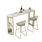 Nordic Glam Style Bar Table 42-inch Height Metal Base Bistro Table for Dining Room Clearhalo 'Bar Furniture' 'Bar Tables' 'bar_tables' 'furn' 'furn_bar_tables' 'Furniture' 'furniture_bar_tables' 'Kitchen & Dining Furniture' 'kitchen&dining_furn' 'kitchen' 1200x1200_1b2d6479-1005-41d2-b1bf-a1e71dbfb590