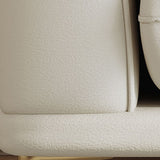 Modern Style Solid Wood Base Namib & White Leather Rectangular Sofa Clearhalo 'furn' 'furn_sofas' 'Furniture' 'furniture_sofas' 'kitchen' 'kitchen_sofas' 'Living Room Furniture' 'Sofa' 'sofas' 1200x1200_1b2f0cbb-8f0d-4853-a55d-f7e0c91c3d68