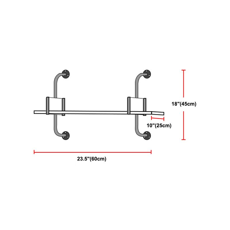 Wooden Floating Storage Bookshelf Modern Wall Mounted Bookcase