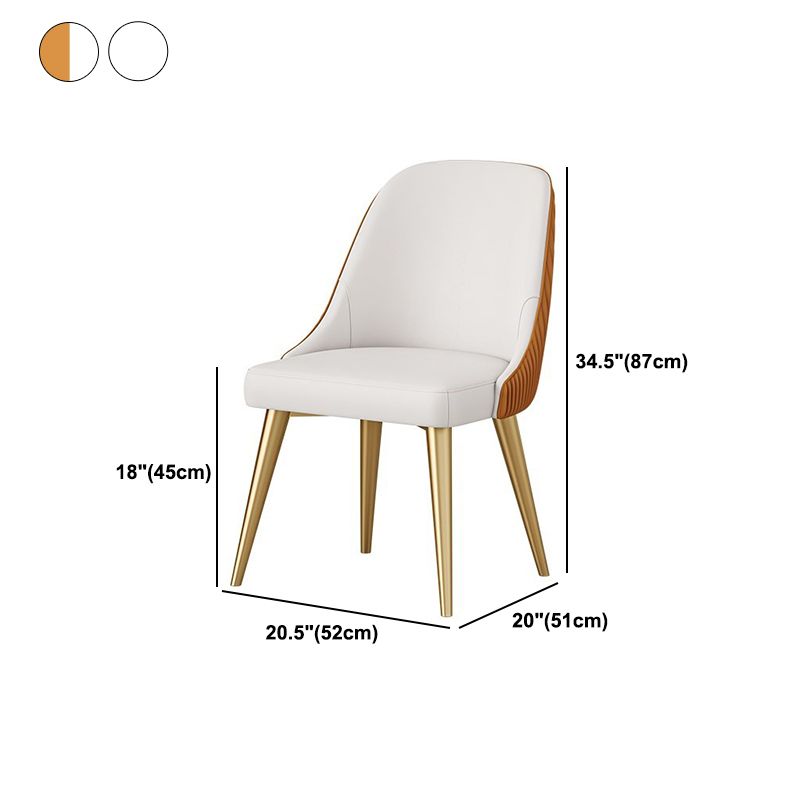 Glam Round Dining Table Set 1/2/5/7 Pieces Dinette Set with White Sintered Stone Top