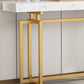 Tavola della console divano alta 31,5 "con console top in marmo per Hall