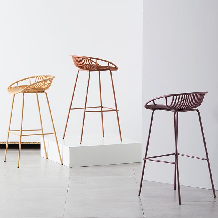 Moderner Barhocker Metallstockschocken mit Metallbeinen für Zuhause
