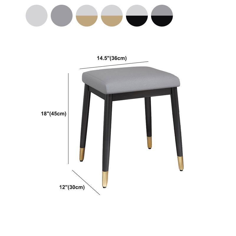 Modern Grey Standard Leather Solid Color Rectangle Indoor Standard Clearhalo 'furn' 'furn_ottomans_poufs' 'Furniture' 'Living Room Furniture' 'Ottomans & Poufs' 'ottomans_poufs' 1200x1200_1b30a24e-581b-4b4f-a346-94dda2e0483e