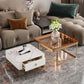 Slate Square End Table Frame Modern Coffee Table with Drawer Clearhalo 'Coffee & Accent Tables' 'Coffee Tables' 'coffee_tables' 'furn' 'furn_coffee_tables' 'Furniture' 'Living Room Furniture' 1200x1200_1b342ee3-0411-41e3-bcec-53a4f89901c6