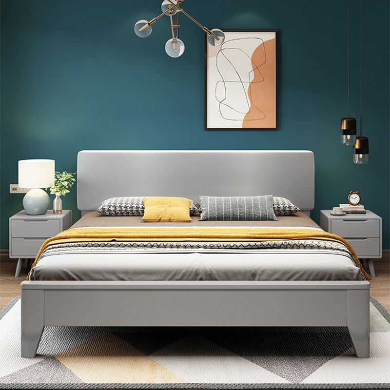 Scandinavian Wood Bed Frame Custom Gold Legs Standard Bed for Bedroom Clearhalo 'Bedroom Furniture' 'Beds' 'furn' 'furn_beds' 'Furniture' 1200x1200_1b37af1a-a4fd-43b5-970f-04a7d6fb613e