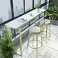 Glam Style 1/2/3/4 Pieces Faux Marble Bar Table Set Rectangular Counter Set for Home Use Clearhalo 'Bar Furniture' 'furn' 'furn_home_bar_bar_sets' 'Furniture' 'Home Bars & Bar Sets' 'home_bar_bar_sets' 'Kitchen & Dining Furniture' 1200x1200_1b3da78d-0a12-4cec-bc84-d269b7b4cb1c