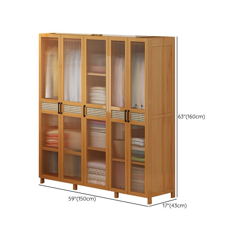 Freestanding Wood Wardrobe Modern Wardrobe with Legs and Shelves Clearhalo 'Armoires & Wardrobes' 'armoires_wardrobes' 'Bedroom Furniture' 'furn' 'furn_armoires_wardrobes' 'Furniture' 1200x1200_1b4020e3-a1c6-4918-b461-19acd68057a2