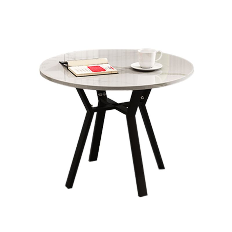 椅子付きの1/2/5 PCSラウンドストーンダイニングテーブルを修正しました