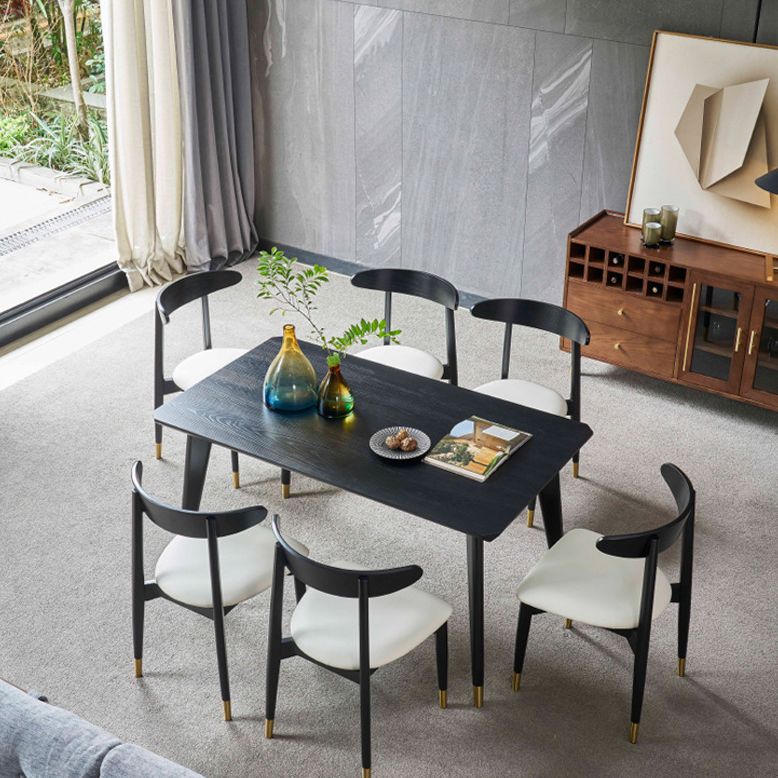 Solid Wood Traditional Luxury Rectangle Indoor Table Ash Wood Table with 4 Legs Clearhalo 'Dining Tables & Seating' 'Dining Tables' 'dining_table' 'furn' 'furn_dining_table' 'Furniture' 'furniture_dining_table' 'Kitchen & Dining Furniture' 'kitchen' 'kitchen_dining_table' 1200x1200_1b42bbc4-1ff7-42b4-b3cc-d4c2e852ab59