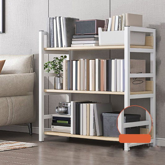 Open Wooden Bookcase Modern Minimalist Home Office Bookshelf