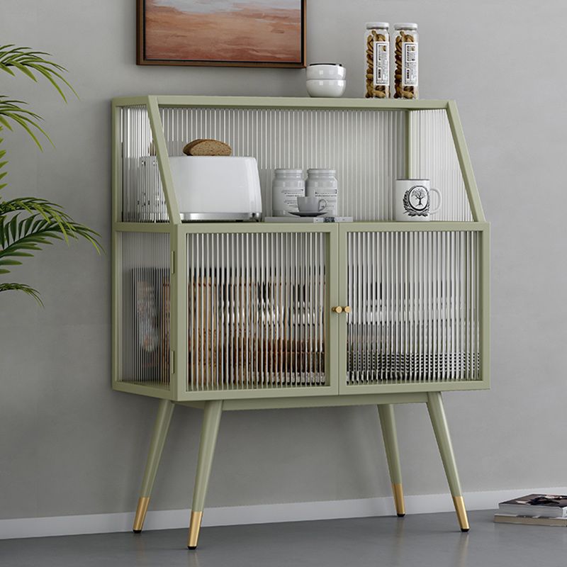 Matte Finish Glass Dining Buffet Modern Indoor Sideboard with Cabinets Clearhalo 'buffet_sideboard' 'Buffets & Sideboards' 'furn' 'furn_buffet_sideboard' 'Furniture' 'Kitchen & Dining Furniture' 1200x1200_1b43d8c7-19c5-464a-a48a-f026a417058a