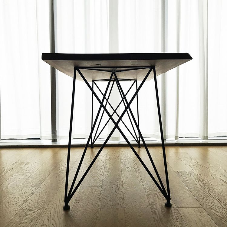 Wooden Table Industrial Style Simple Family Rectangular Dining Table Clearhalo 'Dining Tables & Seating' 'Dining Tables' 'dining_table' 'furn' 'furn_dining_table' 'Furniture' 'Kitchen & Dining Furniture' 1200x1200_1b458703-418e-440e-8efa-d61800bf6d3d