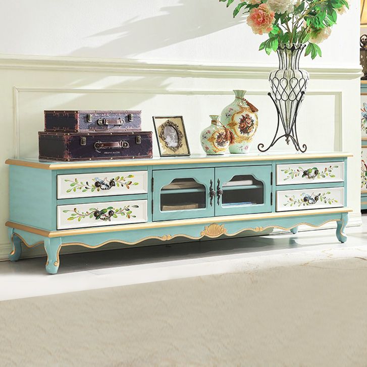 Traditional 4 Drawers TV Console Disressed Wood TV Stand with Shelf Clearhalo 'furn' 'furn_tv_stands_entertainment_centers' 'Furniture' 'Living Room Furniture' 'TV Stands & Entertainment Centers' 'TV Stands & Media Storage Furniture' 'tv_stands_entertainment_centers' 1200x1200_1b4594e6-3b86-46c9-9722-db3b477ca154