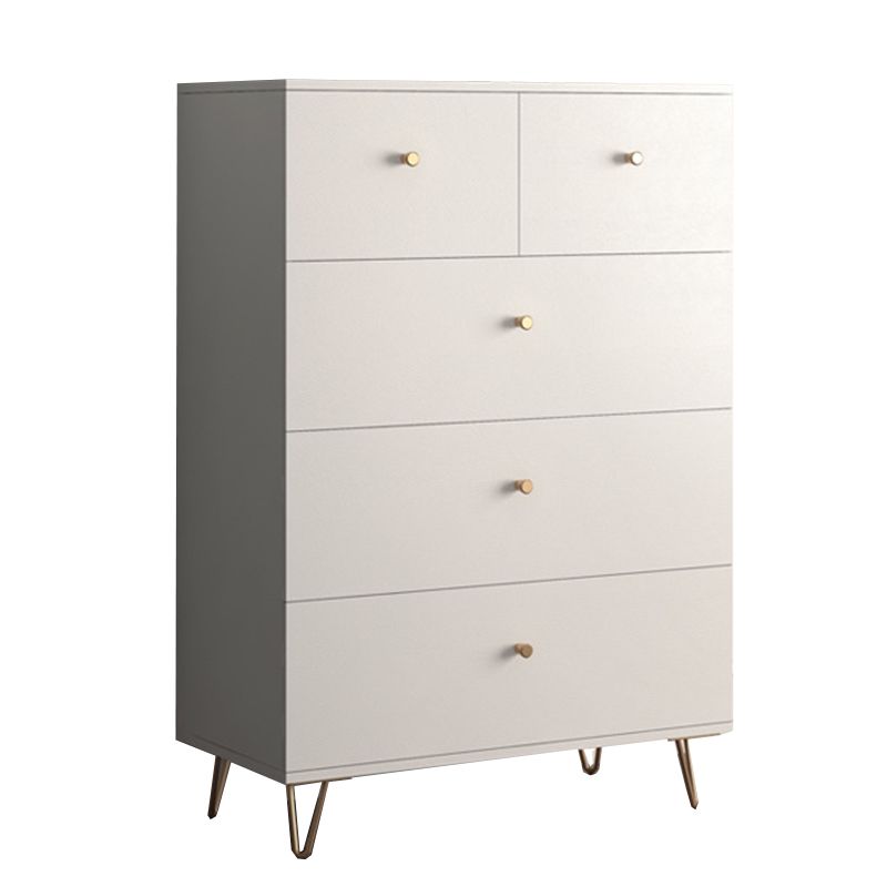 Wit eigentijdse accentborst rechthoek accentkastje met laden, krasbestendig