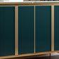 Sideboard di marmo in finta fusione a buffet in stile contemporaneo con armadi