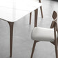 Mid-Century Dinette Table Rectangle Stone Dining Table in White Clearhalo 'Dining Tables & Seating' 'Dining Tables' 'dining_table' 'furn' 'furn_dining_table' 'Furniture' 'Kitchen & Dining Furniture' 1200x1200_1b48d6f5-b7fa-44da-b660-c28e8778e3a0