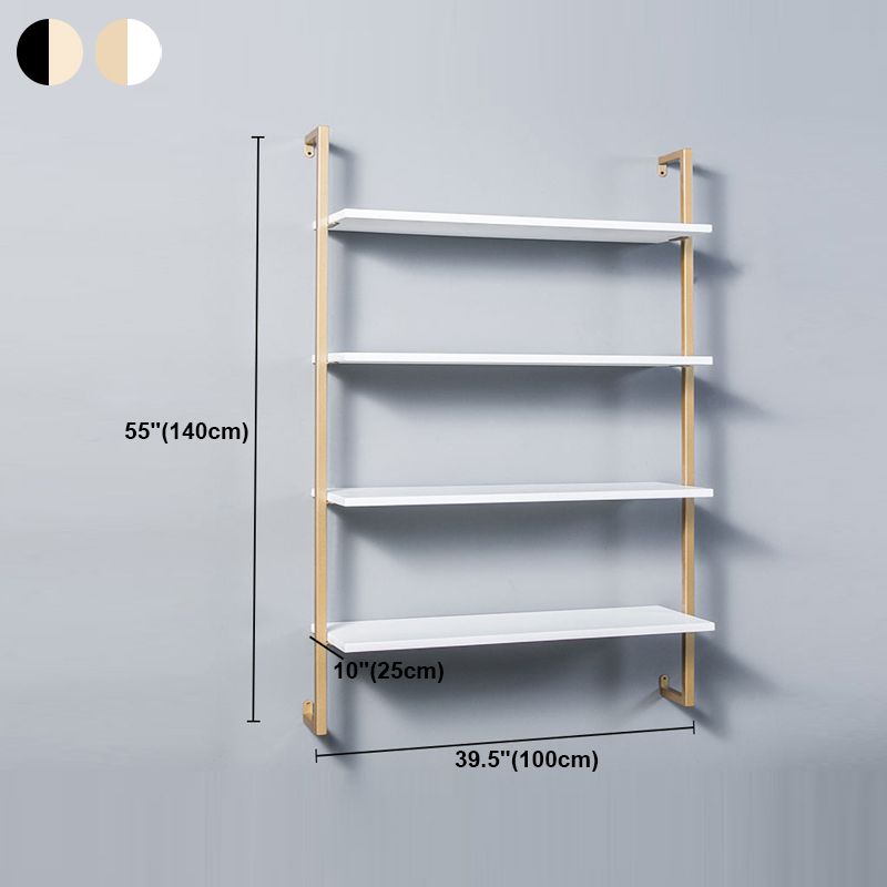Contemporary Wall Unit Bookshelf with Iron Frame Manufactured Wood Shelf Clearhalo 'Bookcases' 'furn' 'furn_bookcases' 'Furniture' 'furniture_bookcases' 'kitchen' 'kitchen_bookcases' 'Living Room Furniture' 'Office Furniture' 1200x1200_1b49a106-d42c-4ac0-93d7-cfc4c5d16ac4