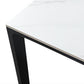 Industrial Style Rectangle Dining Table Sintered Stone Table with Metal Legs for Kitchen Clearhalo 'Dining Tables & Seating' 'Dining Tables' 'dining_table' 'furn' 'furn_dining_table' 'Furniture' 'Kitchen & Dining Furniture' 1200x1200_1b4ad5b1-27d6-4035-88fb-143d8ea4f324