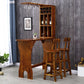 Traditional Indoor Bar Table Solid Wood Bar Table with Wine Glass Holders Clearhalo 'Bar Furniture' 'Bar Tables' 'bar_tables' 'furn' 'furn_bar_tables' 'Furniture' 'Kitchen & Dining Furniture' 1200x1200_1b4e3fae-f1e8-44ae-a381-690f2493d3af