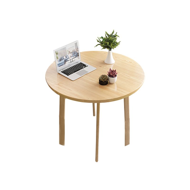 Moderne ronde eettafel van natuurlijk eikenhout voor 2 personen