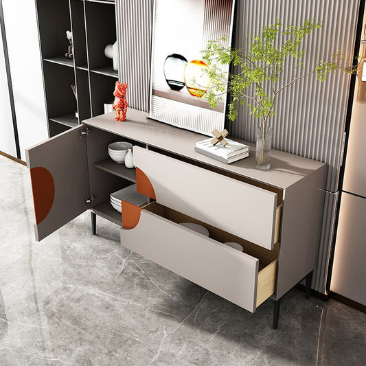 Cassetti moderni Credenza in legno ingegnerizzato per il soggiorno ingegnerizzato per soggiorno