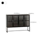 Puerto de vidrio de mesa de buffet de metal de estilo moderno para sala de estar