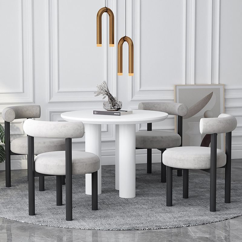 Contemporary Style Upholstered Armless Dining Chairs Open Back Dining Side Chairs Clearhalo ' kitchen&dining_furn' 'Dining Chairs' 'Dining Tables & Seating' 'dining_chair' 'furn' 'furn_dining_chair' 'Furniture' 'furniture_dining_chair' 'Kitchen & Dining Furniture' 'kitchen' 1200x1200_1b4f6026-f951-481f-800b-7a4d152cb12c