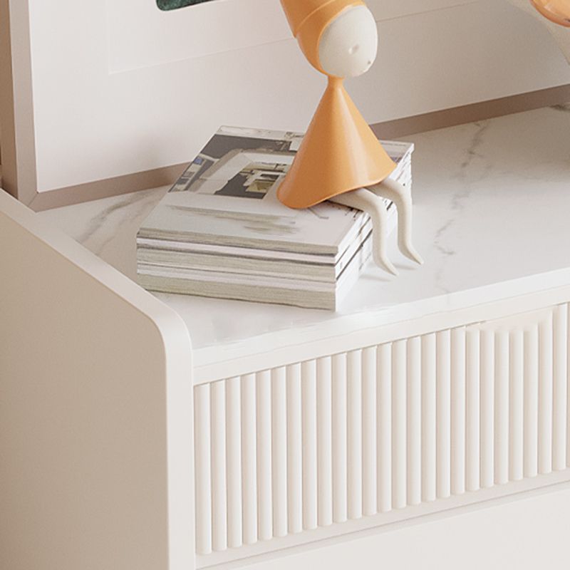 Tocador contemporáneo tocador de cofre de almacenamiento blanco con cajones