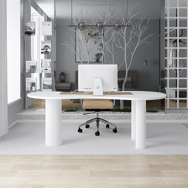 Eigentijdse schrijfbureau Home Pine Wood Office Desk met benen