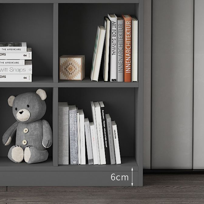 Wooden Standard Bookshelf Modern Closed Back Bookcase for Home Office