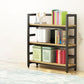 Modern Black Open Back Shelf Bookkast planken opgenomen voor thuiskantoor