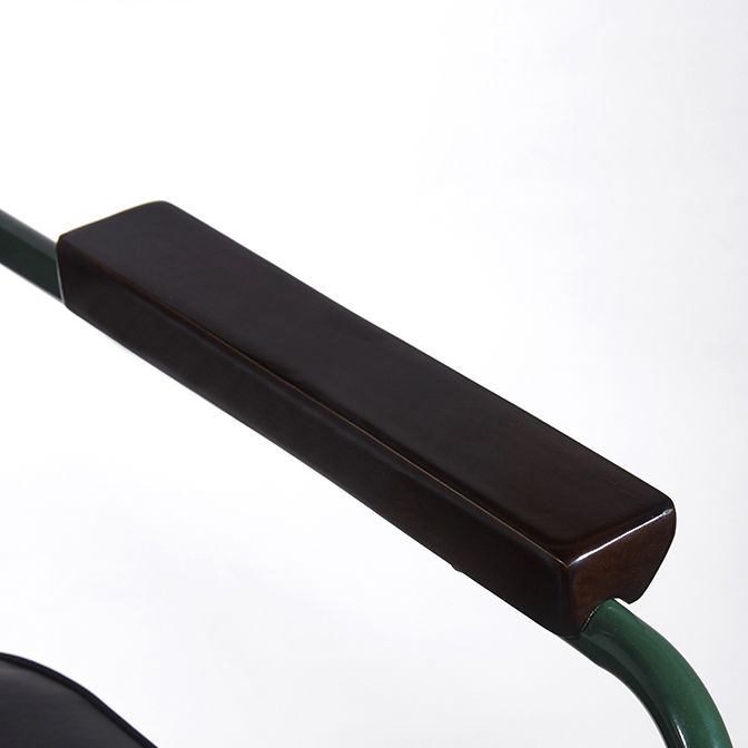 Scandinavian Home Arm Chair Open Back Upholstered Metal Dining Room Chair Clearhalo ' kitchen&dining_furn' 'Dining Chairs' 'Dining Tables & Seating' 'dining_chair' 'Furniture' 'furniture_dining_chair' 'Kitchen & Dining Furniture' 'kitchen' 1200x1200_1b5138e7-4476-4ab6-8f70-866eda65e273