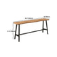 1/4 Pieces Industrial Iron Bar Table Set Rectangle Wood Bistro Set with Footrest Clearhalo 'Bar Furniture' 'furn' 'furn_home_bar_bar_sets' 'Furniture' 'Home Bars & Bar Sets' 'home_bar_bar_sets' 'Kitchen & Dining Furniture' 1200x1200_1b523787-3a0b-4ab4-945b-53ce59d302cd