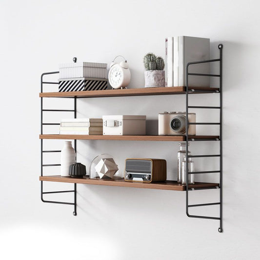 Wall-mount Bookshelf Modern Wooden Bookcase with Multi Shelves
