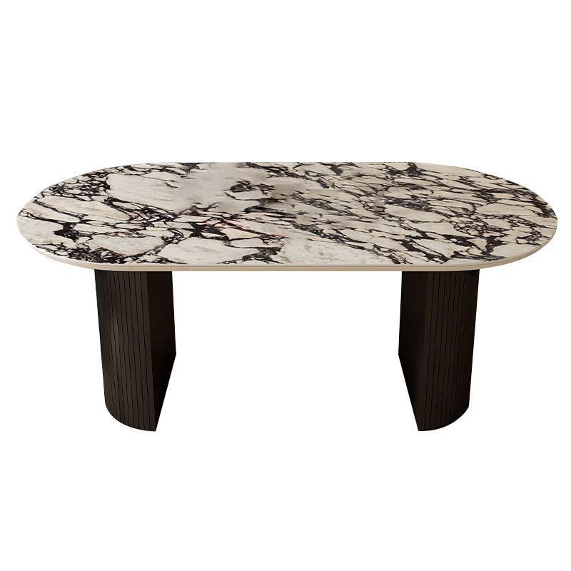 1/4/5断食石のトップ木製ベースダイニングセット