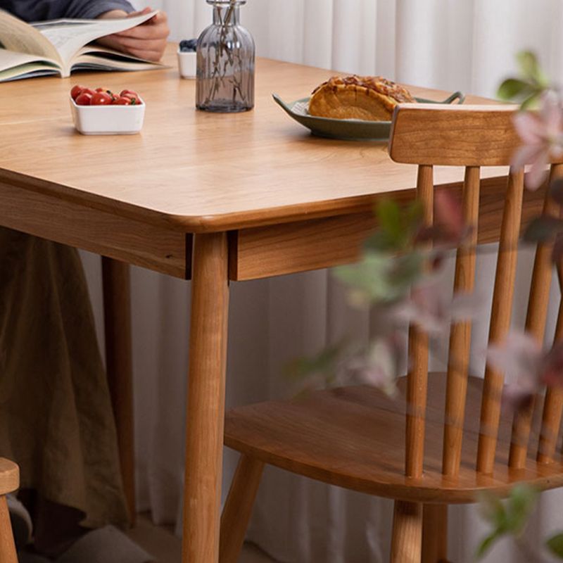 Modern Extendable Dining Table Solid Wood Dining Table for Dining Room Clearhalo 'Dining Tables & Seating' 'Dining Tables' 'dining_table' 'furn' 'furn_dining_table' 'Furniture' 'Kitchen & Dining Furniture' 1200x1200_1b54c9c6-3ca4-4185-a995-cb9a3934edb8