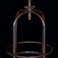 Modern Armless Counter Stool Metal Bar Stool with Wooden Seat