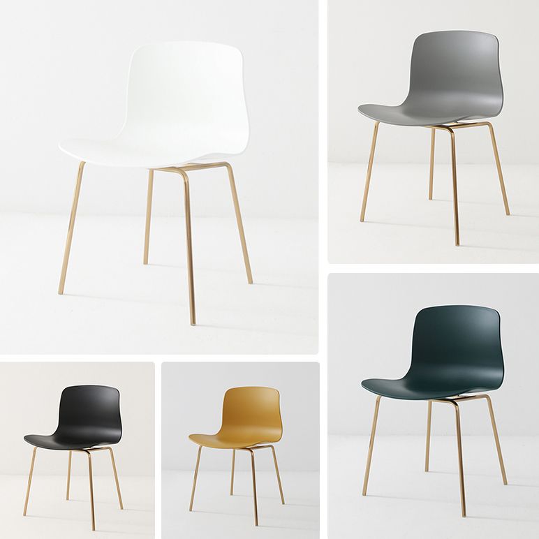 Contemporary Metal Dining Armless Chairs Plastic Dining Chairs for Restaurant Clearhalo ' kitchen&dining_furn' 'Dining Chairs' 'Dining Tables & Seating' 'dining_chair' 'furn' 'furn_dining_chair' 'Furniture' 'furniture_dining_chair' 'Kitchen & Dining Furniture' 'kitchen' 1200x1200_1b596230-9a62-4bf8-98c4-35d50ada9546