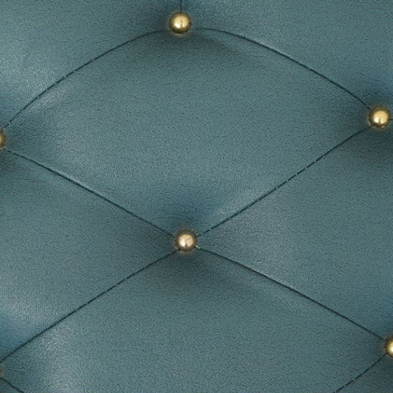 Minimalist Ottoman Solid Color Water Resistant Square Tufted Footstool Ottoman